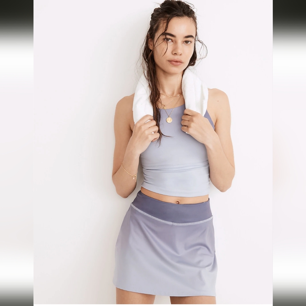 NWOT MWL Flex Cutout-Back Tank and Skirt Set in Ombré Print